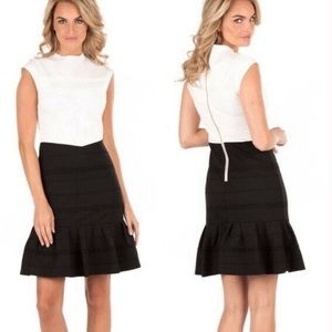 Ted Baker | Demore Flounce Hem Pleated Dress
-Size 2